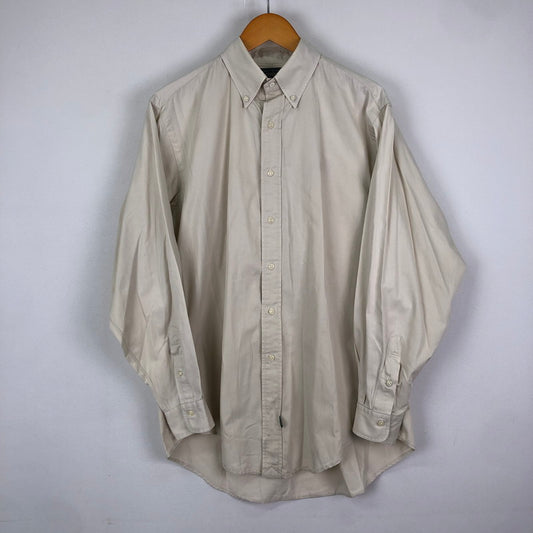 【現状渡し品】【メンズ】 POLO COUNTRY RALPH LAUREN ポロカントリー ラルフローレン COTTON L/S SHIRT コットン ロングスリーブ シャツ 長袖 トップス 147-251205-ks-19-tei サイズ：M カラー：アイボリー 万代Net店