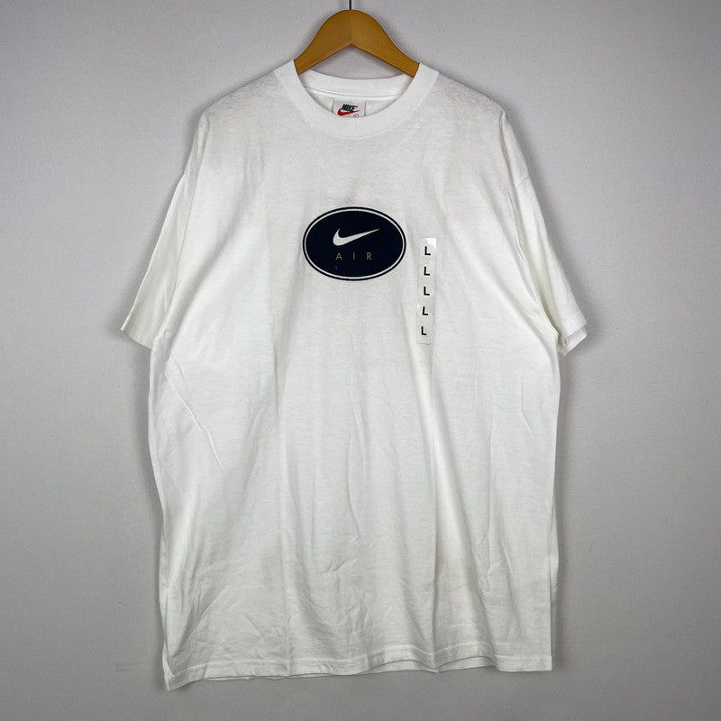 【中古品】【メンズ】 NIKE ナイキ 90's LOGO S/S TEE 90年代 ロゴ ショートスリーブ Tシャツ トップス 半袖 148-251203-ts-22-tei サイズ：L カラー：ホワイト 万代Net店