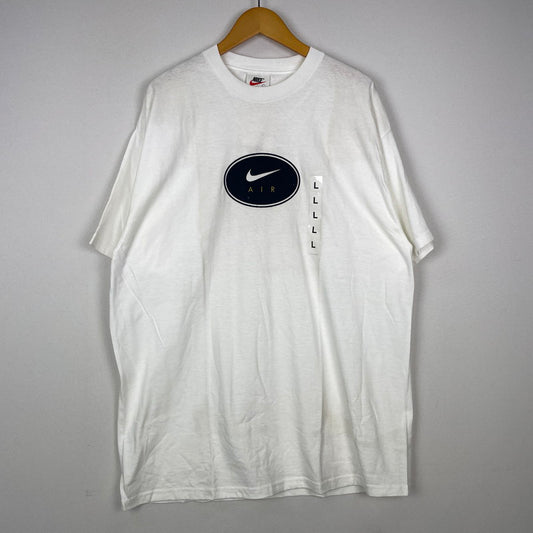 【中古品】【メンズ】 NIKE ナイキ 90's LOGO S/S TEE 90年代 ロゴ ショートスリーブ Tシャツ トップス 半袖 148-251203-ts-22-tei サイズ：L カラー：ホワイト 万代Net店