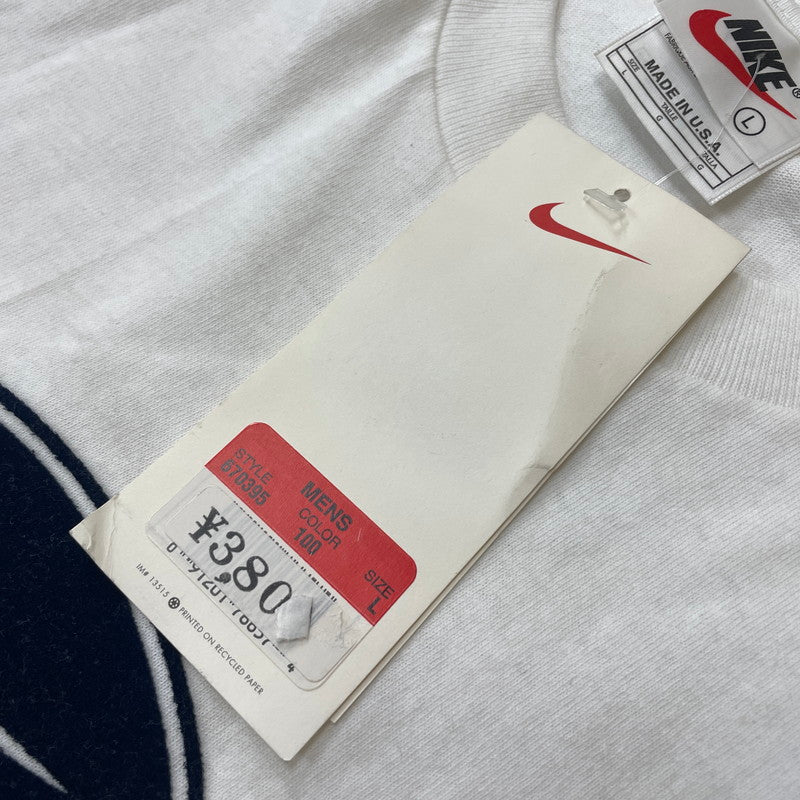 【中古品】【メンズ】 NIKE ナイキ 90's LOGO S/S TEE 90年代 ロゴ ショートスリーブ Tシャツ トップス 半袖 148-251203-ts-22-tei サイズ：L カラー：ホワイト 万代Net店
