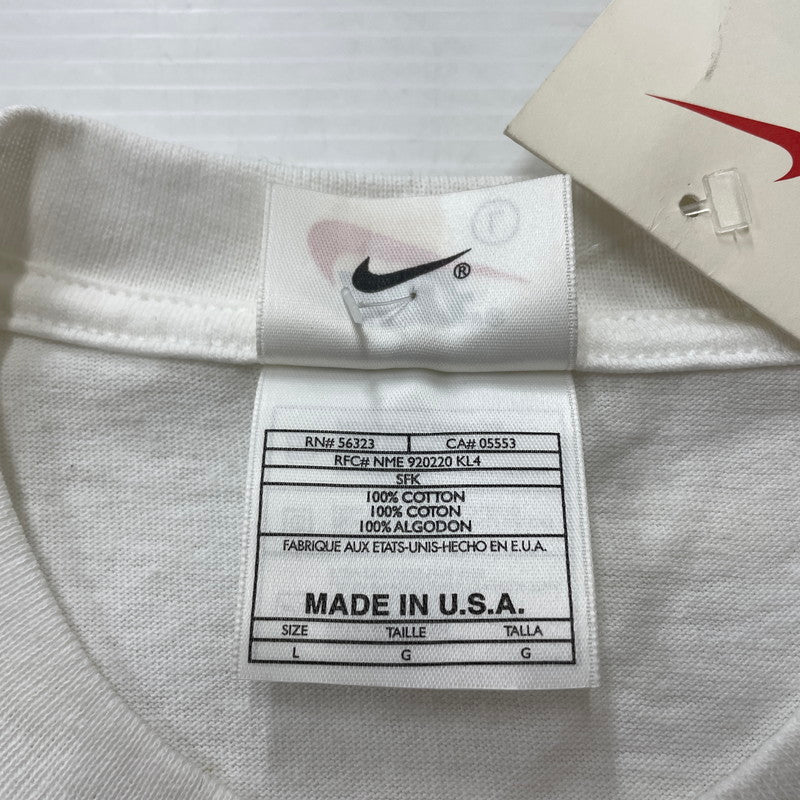 【中古品】【メンズ】 NIKE ナイキ 90's LOGO S/S TEE 90年代 ロゴ ショートスリーブ Tシャツ トップス 半袖 148-251203-ts-22-tei サイズ：L カラー：ホワイト 万代Net店