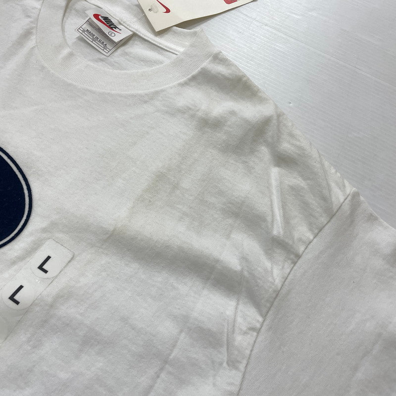 【中古品】【メンズ】 NIKE ナイキ 90's LOGO S/S TEE 90年代 ロゴ ショートスリーブ Tシャツ トップス 半袖 148-251203-ts-22-tei サイズ：L カラー：ホワイト 万代Net店