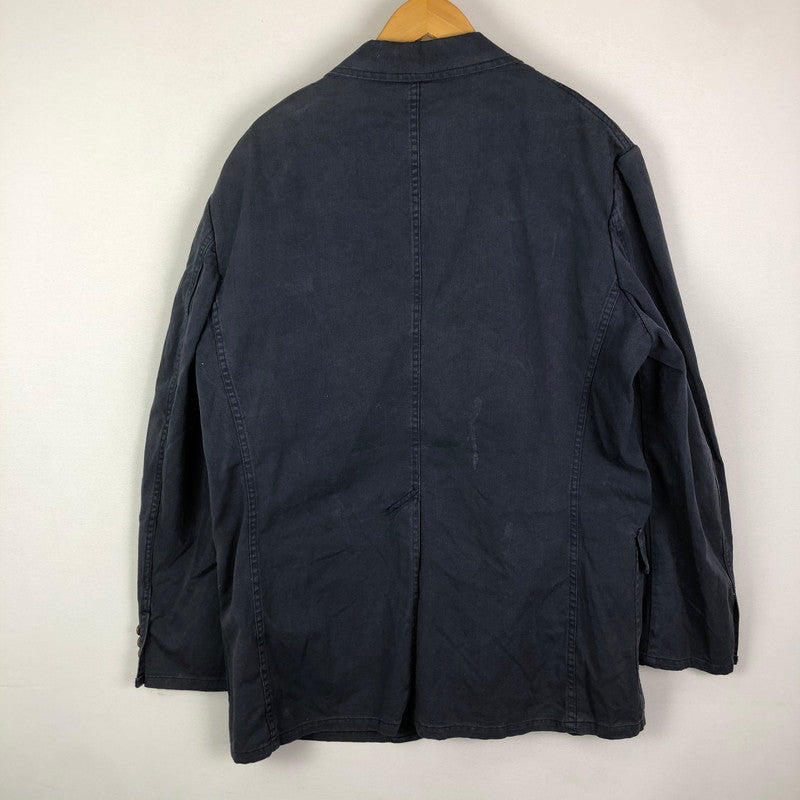 【現状渡し品】【メンズ】 POLO RALPH LAUREN ポロ・ラルフローレン EMBROIDERY BLAZER JACKET エンブロイダリー ブレザー ジャケット ライトアウター USA製 147-251205-ks-20-tei サイズ：XL カラー：ネイビー 万代Net店