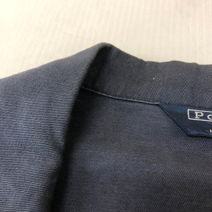 【現状渡し品】【メンズ】 POLO RALPH LAUREN ポロ・ラルフローレン EMBROIDERY BLAZER JACKET エンブロイダリー ブレザー ジャケット ライトアウター USA製 147-251205-ks-20-tei サイズ：XL カラー：ネイビー 万代Net店