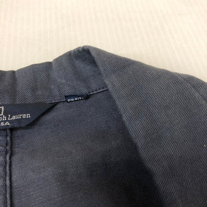 【現状渡し品】【メンズ】 POLO RALPH LAUREN ポロ・ラルフローレン EMBROIDERY BLAZER JACKET エンブロイダリー ブレザー ジャケット ライトアウター USA製 147-251205-ks-20-tei サイズ：XL カラー：ネイビー 万代Net店