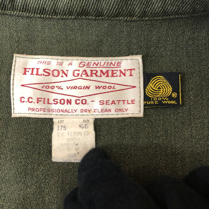 【現状渡し品】【メンズ】 FILSON フィルソン 70~80's FIELD CRUISER JACKET VINTAGE 70～80年代 フィールド クルーザー ジャケット アウター ヴィンテージ 145-251205-ks-17-tei サイズ：46 カラー：フォレストグリーン 万代Net店