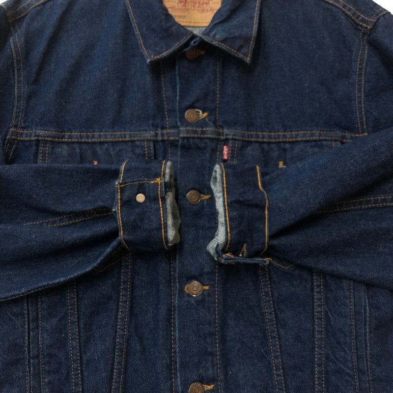 【中古品】【メンズ】 Levi's リーバイス × THE ROLLING STONES ザ・ローリング・ストーンズ 別注 コラボ "Voodoo Lounge World Tour" DENIM JACKET 70506-0216 デニムジャケット ライトアウター USA製 145-251204-yy-05-tei サイズ：38 カラー：インディゴ 万代Net店