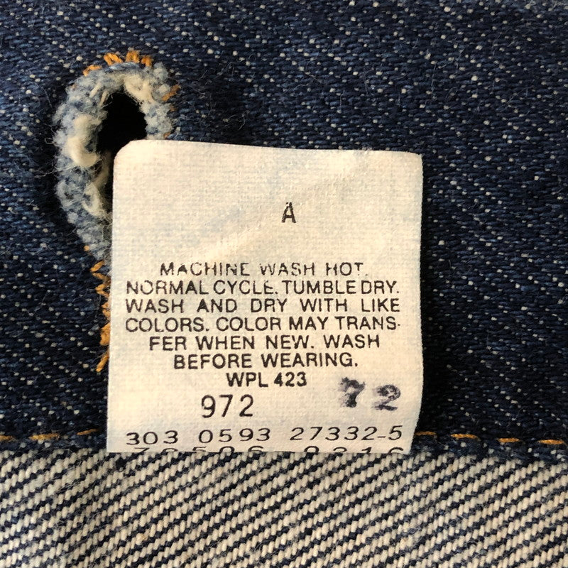 【中古品】【メンズ】 Levi's リーバイス × THE ROLLING STONES ザ・ローリング・ストーンズ 別注 コラボ "Voodoo Lounge World Tour" DENIM JACKET 70506-0216 デニムジャケット ライトアウター USA製 145-251204-yy-05-tei サイズ：38 カラー：インディゴ 万代Net店