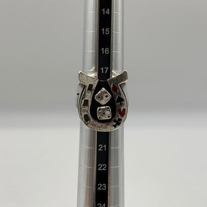 【中古品】【メンズ】 BANBINO バンビーノ HORSESHOE RING ホースシューリング アクセサリー 指輪 192-251204-ts-03-tei カラー：シルバー 19号 万代Net店