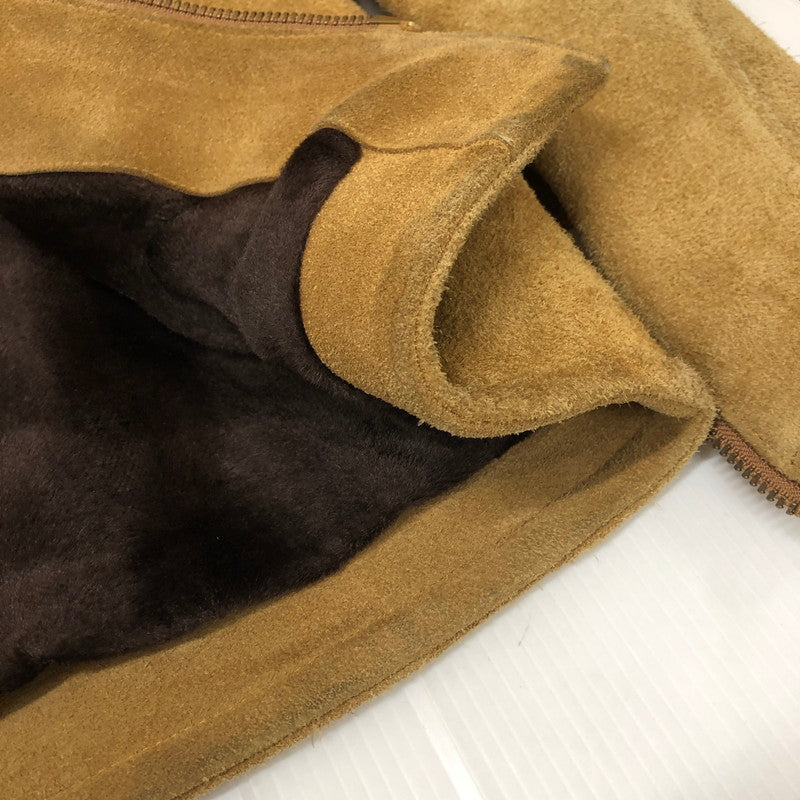 【現状渡し品】【メンズ】 WESTRIDE ウエストライド SUEDE LEATHER SINGLE RIDER JACKET スウェードレザー シングル ライダースジャケット ライトアウター 145-251205-ks-18-tei サイズ：34 カラー：ベージュ 万代Net店