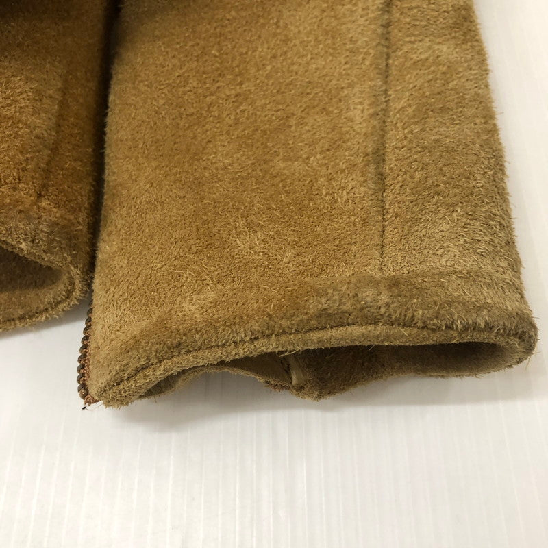 【現状渡し品】【メンズ】 WESTRIDE ウエストライド SUEDE LEATHER SINGLE RIDER JACKET スウェードレザー シングル ライダースジャケット ライトアウター 145-251205-ks-18-tei サイズ：34 カラー：ベージュ 万代Net店