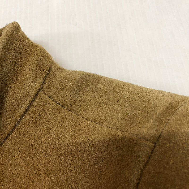 【現状渡し品】【メンズ】 WESTRIDE ウエストライド SUEDE LEATHER SINGLE RIDER JACKET スウェードレザー シングル ライダースジャケット ライトアウター 145-251205-ks-18-tei サイズ：34 カラー：ベージュ 万代Net店