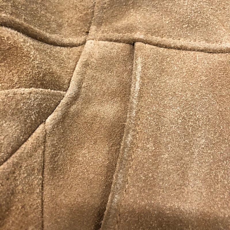 【現状渡し品】【メンズ】 WESTRIDE ウエストライド SUEDE LEATHER SINGLE RIDER JACKET スウェードレザー シングル ライダースジャケット ライトアウター 145-251205-ks-18-tei サイズ：34 カラー：ベージュ 万代Net店