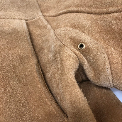 【現状渡し品】【メンズ】 WESTRIDE ウエストライド SUEDE LEATHER SINGLE RIDER JACKET スウェードレザー シングル ライダースジャケット ライトアウター 145-251205-ks-18-tei サイズ：34 カラー：ベージュ 万代Net店