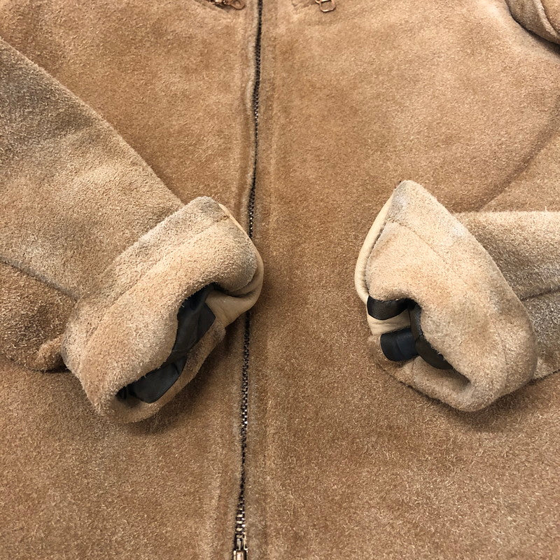 【現状渡し品】【メンズ】 WESTRIDE ウエストライド SUEDE LEATHER SINGLE RIDER JACKET スウェードレザー シングル ライダースジャケット ライトアウター 145-251205-ks-18-tei サイズ：34 カラー：ベージュ 万代Net店