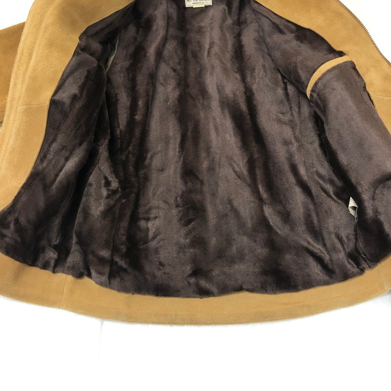 【現状渡し品】【メンズ】 WESTRIDE ウエストライド SUEDE LEATHER SINGLE RIDER JACKET スウェードレザー シングル ライダースジャケット ライトアウター 145-251205-ks-18-tei サイズ：34 カラー：ベージュ 万代Net店