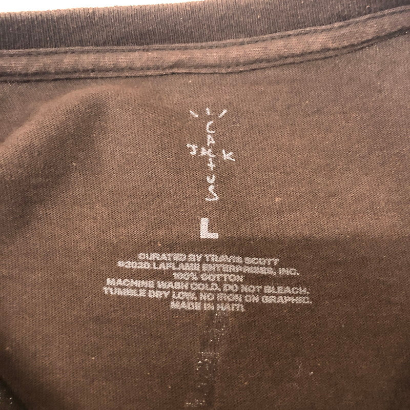 【中古品】【メンズ】 TRAVIS SCOTT トラヴィススコット 20SS CACTUS TRILS ASSN T-SHIRTS カクタス トリルズ アソシエーション Tシャツ 半袖 トップス 142-251205-ks-06-tei サイズ：L カラー：ブラウン 万代Net店