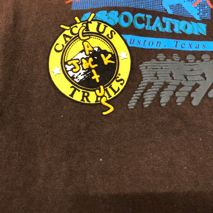 【中古品】【メンズ】 TRAVIS SCOTT トラヴィススコット 20SS CACTUS TRILS ASSN T-SHIRTS カクタス トリルズ アソシエーション Tシャツ 半袖 トップス 142-251205-ks-06-tei サイズ：L カラー：ブラウン 万代Net店