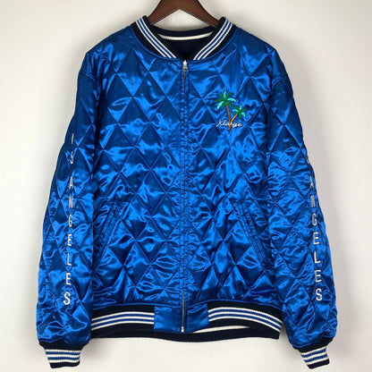 【中古品】【メンズ】 XLARGE エクストララージ REVERSIBLE FLAG GAL SOUVENIR JACKET 101221021005 リバーシブル フラッグギャル スーベニアジャケット ライトアウター スカジャン 刺繍 142-251204-yy-09-tei サイズ：L カラー：ネイビー 万代Net店