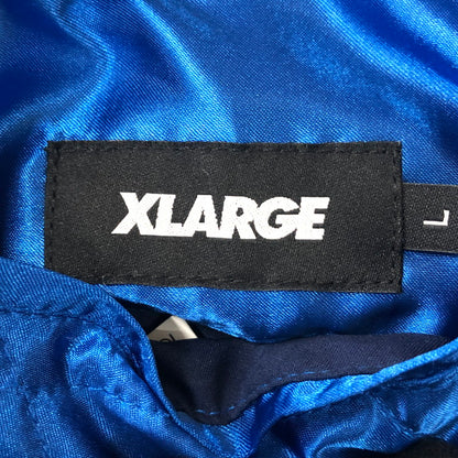 【中古品】【メンズ】 XLARGE エクストララージ REVERSIBLE FLAG GAL SOUVENIR JACKET 101221021005 リバーシブル フラッグギャル スーベニアジャケット ライトアウター スカジャン 刺繍 142-251204-yy-09-tei サイズ：L カラー：ネイビー 万代Net店