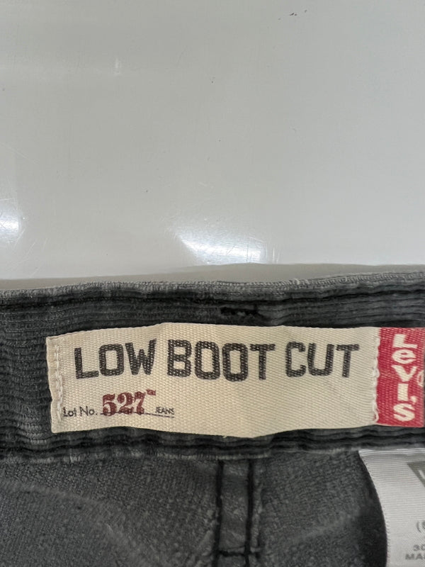 【中古品】【メンズ】 LEVI'S リーバイス CORDUROY PANTS 527 LOW BOOTS CUT コーデュロイパンツ ボトムス ローブーツカット 156-260830-kk-05-hon サイズ：36 カラー：グレー 万代Net店