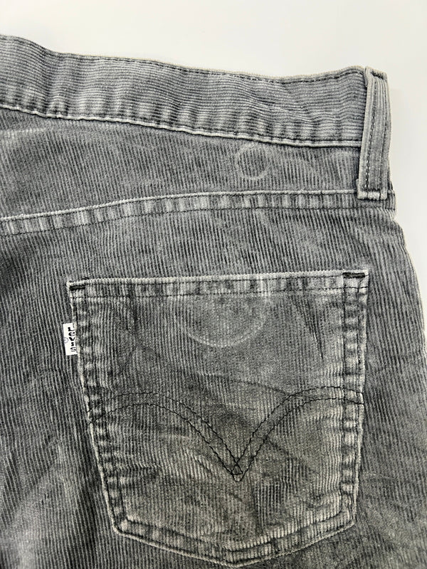 【中古品】【メンズ】 LEVI'S リーバイス CORDUROY PANTS 527 LOW BOOTS CUT コーデュロイパンツ ボトムス ローブーツカット 156-260830-kk-05-hon サイズ：36 カラー：グレー 万代Net店