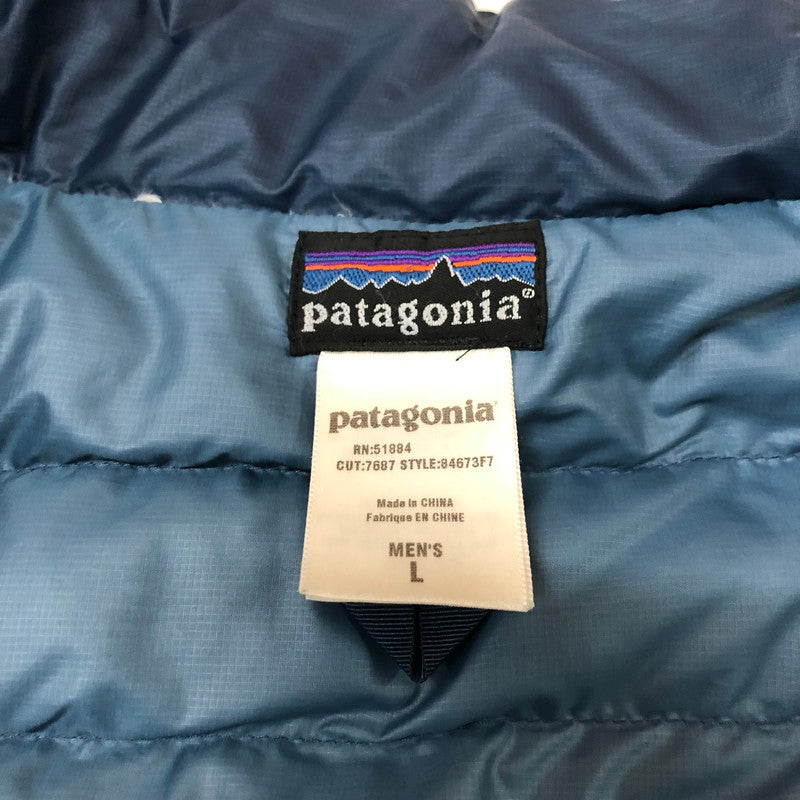 【現状渡し品】【メンズ】 patagonia パタゴニア DOWN JACKET 84673F7 ダウンジャケット アウター 144-251205-ks-08-tei サイズ：L カラー：ネイビー 万代Net店