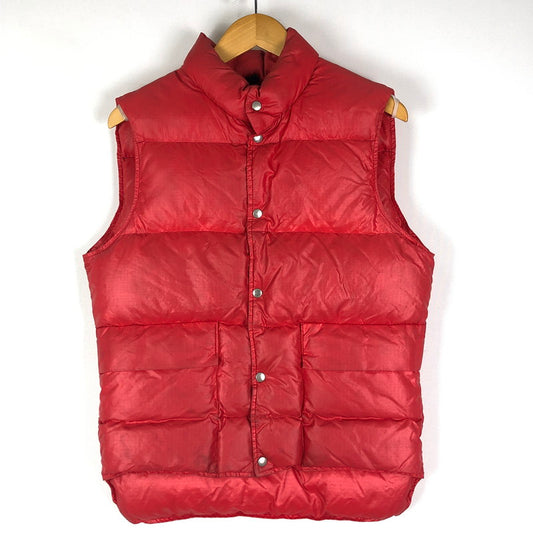 【現状渡し品】【メンズ】 WOOLRICH ウールリッチ 70's NYLON DOWN VEST VINTAGE 70年代 ナイロン ダウンベスト ライトアウター ヴィンテージ 144-251204-yy-02-tei サイズ：S カラー：レッド 万代Net店