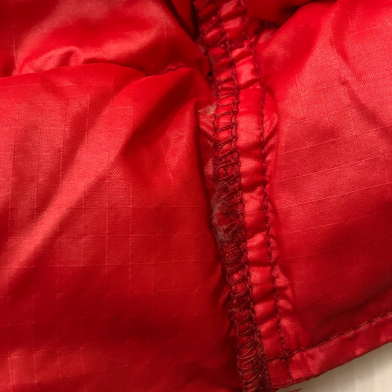 【現状渡し品】【メンズ】 WOOLRICH ウールリッチ 70's NYLON DOWN VEST VINTAGE 70年代 ナイロン ダウンベスト ライトアウター ヴィンテージ 144-251204-yy-02-tei サイズ：S カラー：レッド 万代Net店