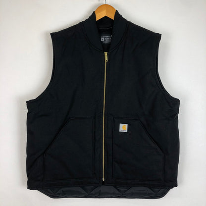 【中古品】【メンズ】 Carhartt カーハート DUCK VEST 106676 ダックベスト ライトアウター 145-251204-yy-01-tei サイズ：XL カラー：ブラック 万代Net店