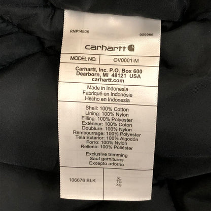 【中古品】【メンズ】 Carhartt カーハート DUCK VEST 106676 ダックベスト ライトアウター 145-251204-yy-01-tei サイズ：XL カラー：ブラック 万代Net店