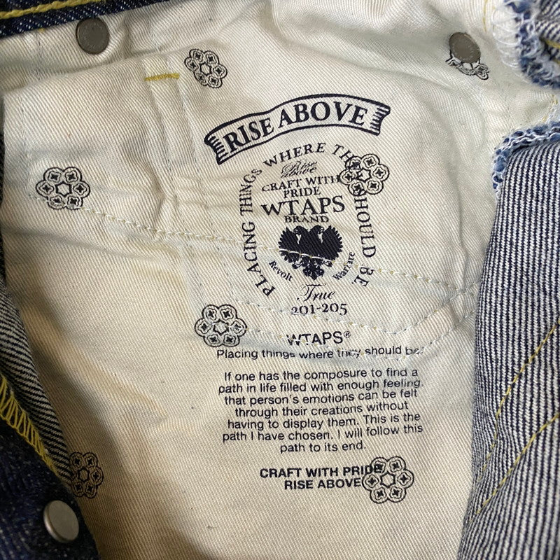 【中古品】【メンズ】 WTAPS ダブルタップス ROKUDENASI DENIM PANT 102LTDT-PTM01 ロクデナシ デニムパンツ ボトムス ジーンズ 153-251205-yo-03-tei サイズ：L カラー：インディゴ 万代Net店