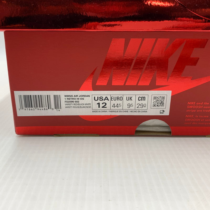 【中古品】【メンズ】 NIKE ナイキ WMNS AIR JORDAN 1 HIGH OG RUBY FD2596-602 ウィメンズ エアジョーダン1 ハイ スニーカー 靴 シューズ 160-260917-ko-04-teih サイズ：29cm カラー：レッド 万代Net店