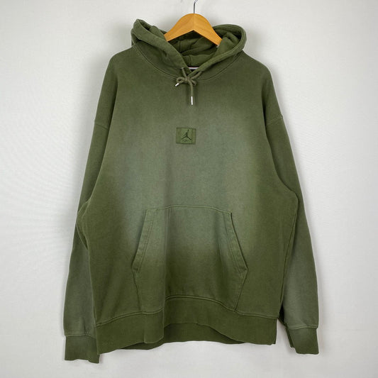 【中古品】【メンズ】 JORDAN BRAND ジョーダン ブランド LOGO HOODIE FV7249-222 ロゴ フーディ 長袖 トップス プルオーバー パーカー 148-251205-yo-10-tei サイズ：XL カラー：グリーン 万代Net店