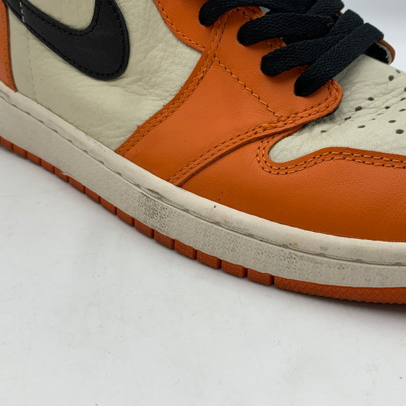 【中古品】【メンズ】 NIKE ナイキ AIR JORDAN 1 RETRO HIGH REVERSE SHATTERED BACKBOARD 555088-113 エアジョーダン 1 レトロ スニーカー 靴 160-251204-ts-09-tei サイズ：28ｃｍ カラー：オレンジ 万代Net店