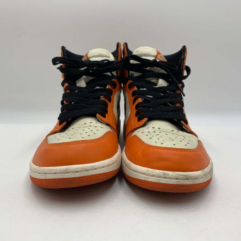 【中古品】【メンズ】 NIKE ナイキ AIR JORDAN 1 RETRO HIGH REVERSE SHATTERED BACKBOARD 555088-113 エアジョーダン 1 レトロ スニーカー 靴 160-251204-ts-09-tei サイズ：28ｃｍ カラー：オレンジ 万代Net店