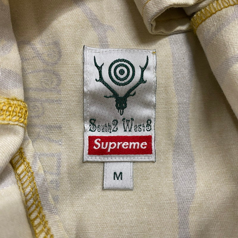 【中古品】【メンズ】 Supreme シュプリーム × SOUTH2 WEST8 サウスツーウエストエイト 別注 コラボ 21SS BELTED PANTS ベルテッド パンツ ボトムス 149-251205-yo-07-tei サイズ：M カラー：マスタード 万代Net店