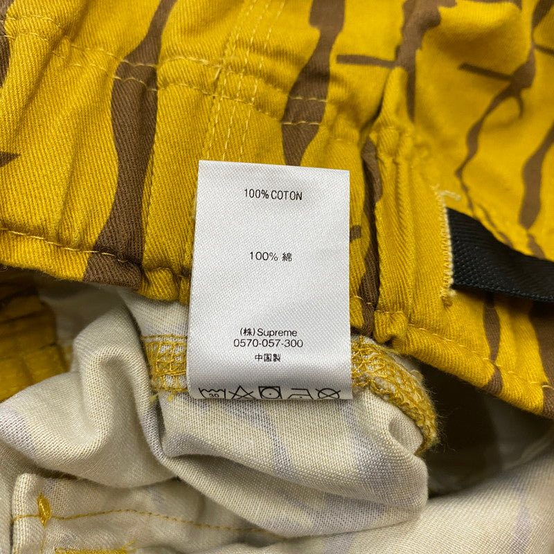 【中古品】【メンズ】 Supreme シュプリーム × SOUTH2 WEST8 サウスツーウエストエイト 別注 コラボ 21SS BELTED PANTS ベルテッド パンツ ボトムス 149-251205-yo-07-tei サイズ：M カラー：マスタード 万代Net店