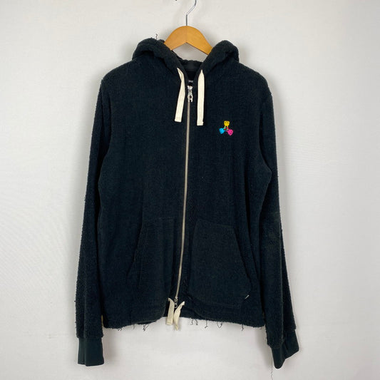 【中古品】【メンズ】 CUNE キューン PILE ZIP UP PARKA LG10EM27 パイル ジップアップ パーカー 長袖 トップス 145-251205-yo-04-tei サイズ：2 カラー：ブラック 万代Net店
