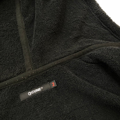 【中古品】【メンズ】 CUNE キューン PILE ZIP UP PARKA LG10EM27 パイル ジップアップ パーカー 長袖 トップス 145-251205-yo-04-tei サイズ：2 カラー：ブラック 万代Net店