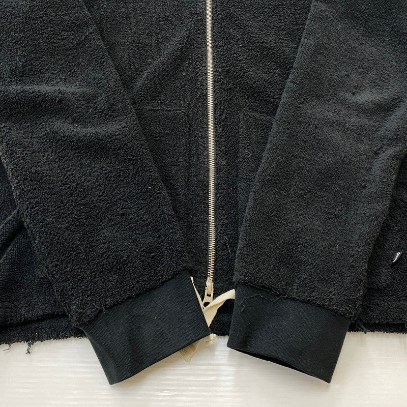 【中古品】【メンズ】 CUNE キューン PILE ZIP UP PARKA LG10EM27 パイル ジップアップ パーカー 長袖 トップス 145-251205-yo-04-tei サイズ：2 カラー：ブラック 万代Net店