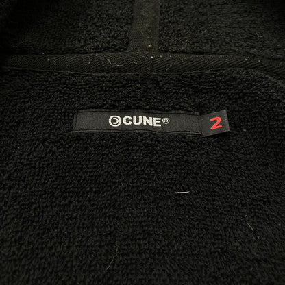 【中古品】【メンズ】 CUNE キューン PILE ZIP UP PARKA LG10EM27 パイル ジップアップ パーカー 長袖 トップス 145-251205-yo-04-tei サイズ：2 カラー：ブラック 万代Net店