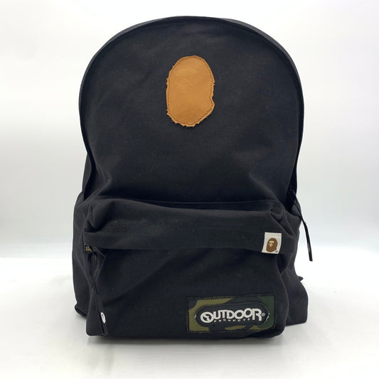 【中古品】【メンズ】 A BATHING APE アベイシングエイプ × OUTDOOR PRODUCTS アウトドアプロダクツ 別注 コラボ DAY PACK デイパック カバン リュック バックパック 188-251204-ts-07-tei カラー：ブラック 万代Net店