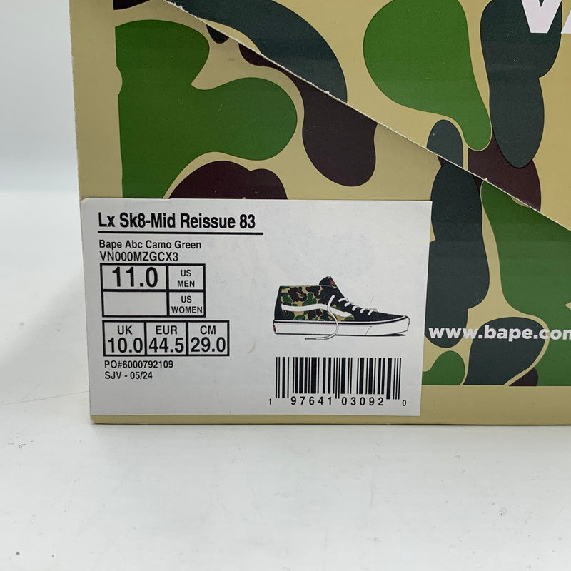 【中古品】【メンズ】 VANS ヴァンズ × ABATHINGAPE アベイシングエイプ LX SK8-MID REISSUE 83 スケートミッド リイシュー スニーカー 靴 スケーターシューズ 162-251204-ts-10-tei サイズ：29ｃｍ カラー：カモ柄 万代Net店