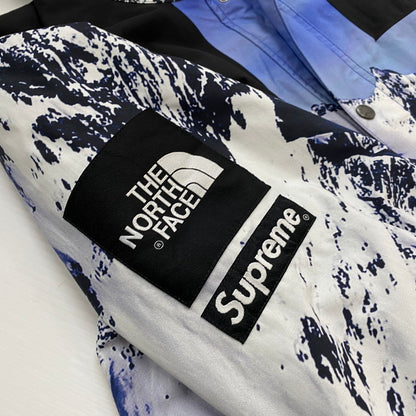 【中古品】【メンズ】 Supreme シュプリーム × THE NORTH FACE ザ・ノースフェイス 別注 コラボ 17AW MOUNTAIN PARKA NF0A3CAF マウンテンパーカー ライトアウター ジャケット 149-251207-ts-02-tei サイズ：XL カラー：ブルー 万代Net店
