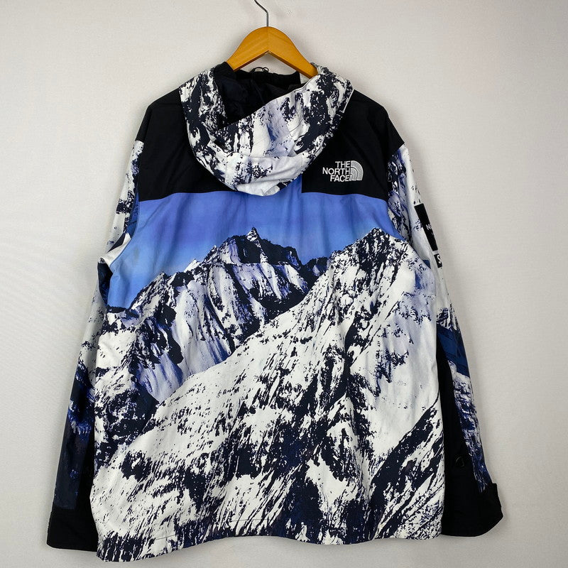 【中古品】【メンズ】 Supreme シュプリーム × THE NORTH FACE ザ・ノースフェイス 別注 コラボ 17AW MOUNTAIN PARKA NF0A3CAF マウンテンパーカー ライトアウター ジャケット 149-251207-ts-02-tei サイズ：XL カラー：ブルー 万代Net店