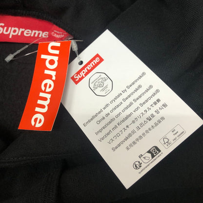 【中古美品】【メンズ】 Supreme シュプリーム 25AW SWAROVSKI MOTIONLOGO HOODED SWEATSHIRT スワロフスキー モーションロゴ フーデッド スウェットシャツ トップス プルオーバーパーカー 149-260128-ks-08-tei サイズ：XL カラー：BLACK 万代Net店