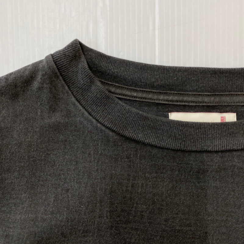 【中古品】【メンズ】 A BATHING APE アベイシングエイプ × EU エモーショナリー・アンアベイラブル 別注 コラボ BABY MILO TEE 2L23-110-908 ベイビーマイロ Tシャツ 半袖 トップス ヴィンテージ加工 142-251208-yy-01-tei サイズ：M カラー：ブラック 万代Net店