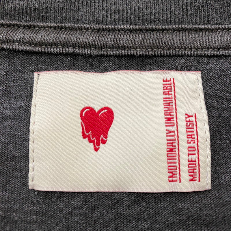 【中古品】【メンズ】 A BATHING APE アベイシングエイプ × EU エモーショナリー・アンアベイラブル 別注 コラボ BABY MILO TEE 2L23-110-908 ベイビーマイロ Tシャツ 半袖 トップス ヴィンテージ加工 142-251208-yy-01-tei サイズ：M カラー：ブラック 万代Net店