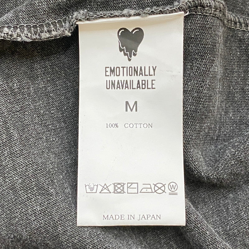 【中古品】【メンズ】 A BATHING APE アベイシングエイプ × EU エモーショナリー・アンアベイラブル 別注 コラボ BABY MILO TEE 2L23-110-908 ベイビーマイロ Tシャツ 半袖 トップス ヴィンテージ加工 142-251208-yy-01-tei サイズ：M カラー：ブラック 万代Net店